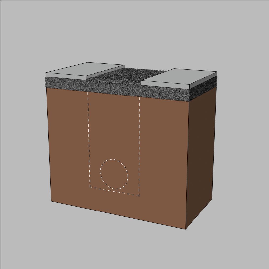 Strassendecke entfernt