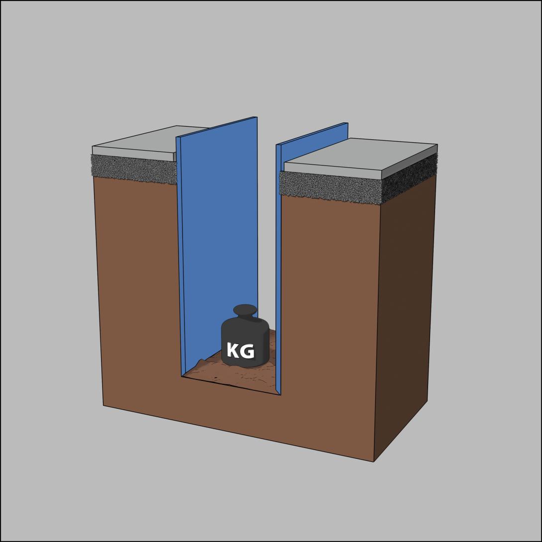 Grabensohle auf Tragfähigkeit prüfen